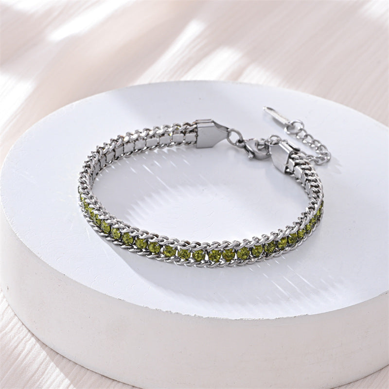 Fashionable Light Luxury Full Diamond Bracelet