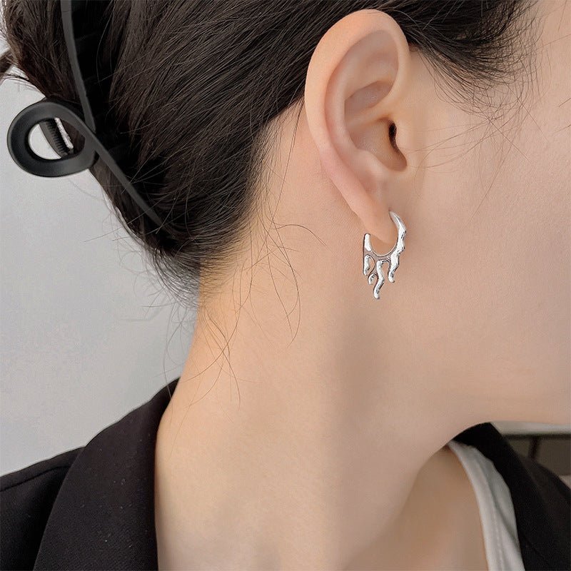 European And American-style Minimalist Plain Earrings