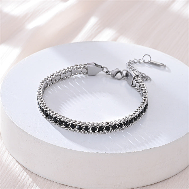 Fashionable Light Luxury Full Diamond Bracelet