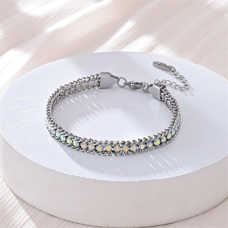 Fashionable Light Luxury Full Diamond Bracelet